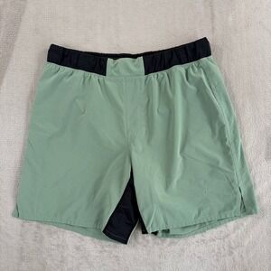 Ten Thousand The Fight Shorts in Green Men Medium Lined Performance TTSH008 GYM